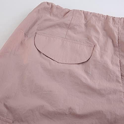 מכנסי מטען בגודל של Keusn Plus לנשים פלוס פלוס גודל קיץ מזדמן מכנסי מצנח יפניים מכנסי טרנינג כושר רחוב