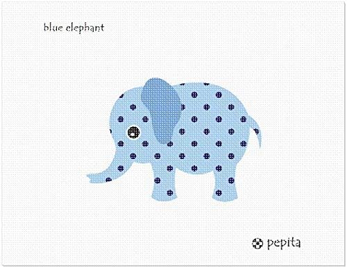 ערכת מחט פפיטה: פיל כחול, 7 איקס 7