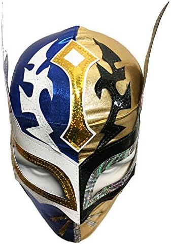 Sudopo Sin Cara Lycra Pro למבוגרים לוקה ליברה מסכת האבקות זהב/בלוזודופו חטא קארה לייקרה פרו למבוגרים