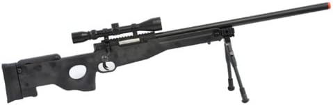 L96 Action Action רובה קפיץ w/ bipod & היקף שחור