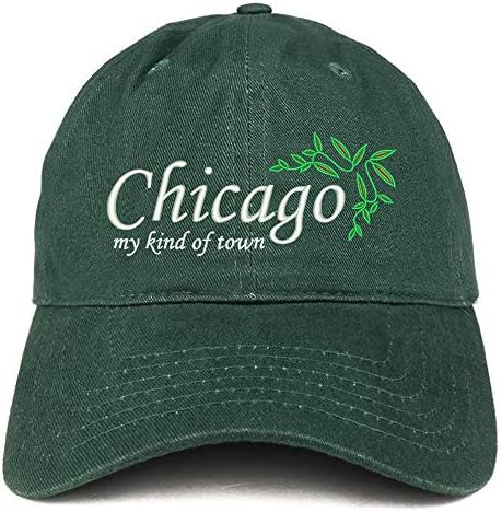 חנות הלבשה אופנתית שיקגו רקומה כובע כובע כובע כותנה כותנה