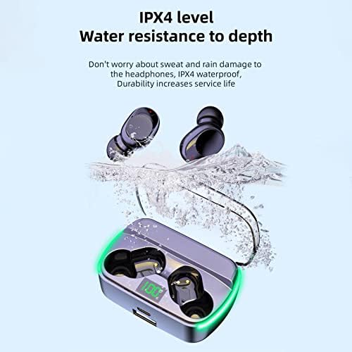 ניצני אוזניים של ke1clo אלחוטית אוזניות Bluetooth, תצוגת חשמל ואור נשימה קריר, סטריאו HiFi, עמיד