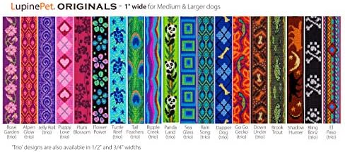 צווארון כלבים בינוני של לופין 1 עיצוב אהבת גור רחב מתאים מ 12 עד 20