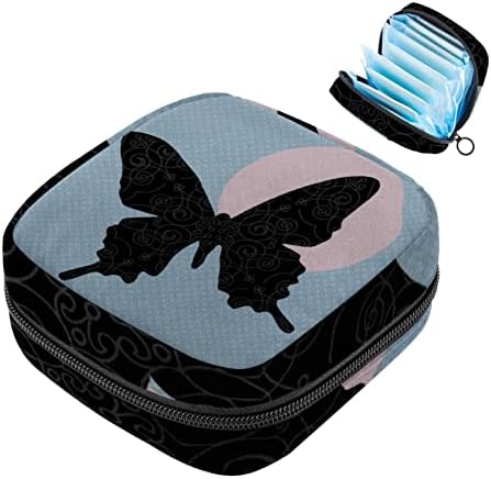 שקית אחסון מפיות סניטרית של אוריוקאן, שקיות רוכסן משטחיות ניידות לשימוש חוזר, כיס אחסון טמפון לנשים,