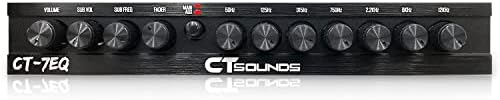 CT Sounds CT-7EQ 7 להקה 1/2 DIN DIN שוויון שמע לרכב פרמטרי