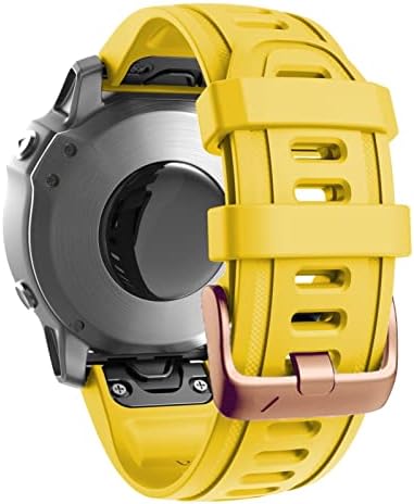 NYCR 20 ממ סיליקון סיליקון שעון שעון עבור Garmin Fenix ​​6X 6S 6S Pro 5x 5S פלוס אבזם זהב רוז Easyfit מהיר שחרור