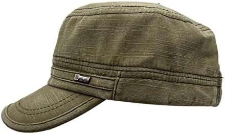 כובע הצבא שטוף כותנה כובעים כובעים כובע צבאי יוניסקס וינטג 'מתכוונן כובעים עליונים שטוחים לנשים גברים
