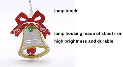 2 חתיכות אורות מיתר סוללה מופעלת על חג המולד דקורטיבי 4.9ft 9.8ft אורות מיתר אורות 10 חתיכות