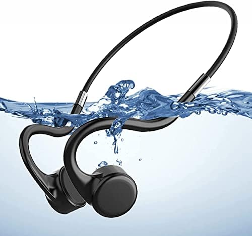 נגן MP3 אוזניות הולכה עצם עמיד למים לשחייה אוזניות ספורט אלחוטיות באוזן פתוחה IPX8 זיכרון 8 ג'יגה-בייט מובנה