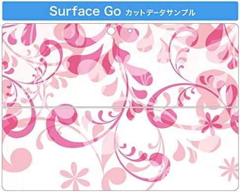 כיסוי מדבקות Igsticker עבור Microsoft Surface Go/Go 2 אולטרה דק מגן מדבקת גוף עורות 000189 דפוס פרחים ורוד