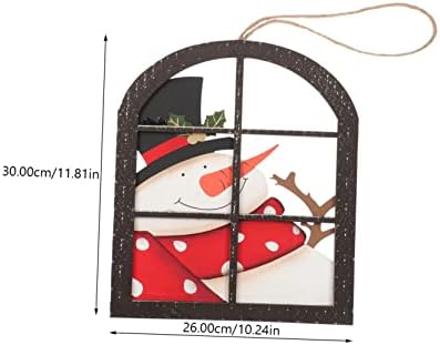 חלון Abofan צבוע ביד קישוט גרבי חג המולד קישוטי חג המולד של שלג קיר קיר קיר קיר לבן פסטיבל טופר ויצירת