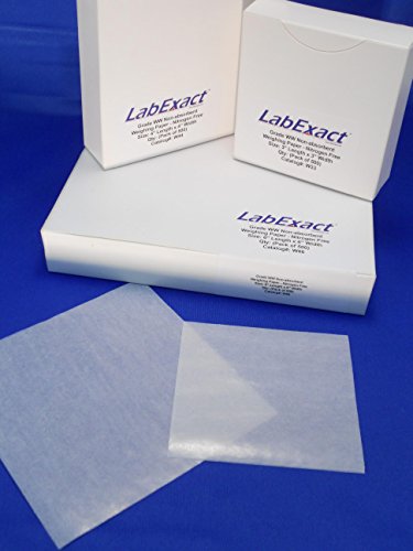 Labexact 1200160 W66 תא של תאית גיליון נייר, ללא חנקן, ללא סופג, מבריק גבוה, 6 x 6 אינץ '