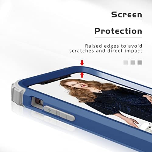 מכסה טלפוני מתוכנן תואם לאייפון 11 מארז 6.1 , Tho-in אחד TPU+PC Case Case Silicone Ultra Slim