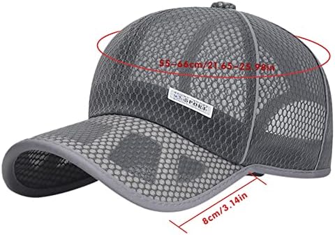 יוניסקס רשת מוצקה קלאסית קלאסית פרופיל נמוך בייסבול משאית אבא כובע כובע ספורט לא מובנה טניס גולף