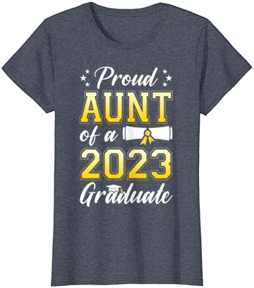דודה גאה של נשים כיתה של חולצת טריקו ללימודים בכירים של 2023