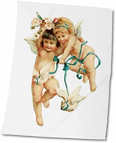 תמונות ויקטוריאניות של פלורן 3 דרוזות - מלאכי תינוקות N יונים - מגבות