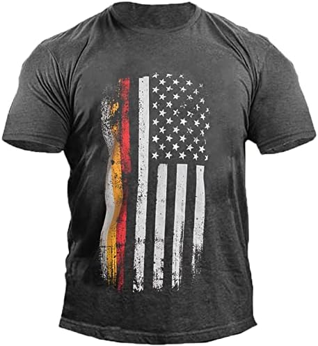 Zefotim 4 ביולי חולצות לגברים שרוול קצר o צוואר חולצות אימון דגל אמריקאי
