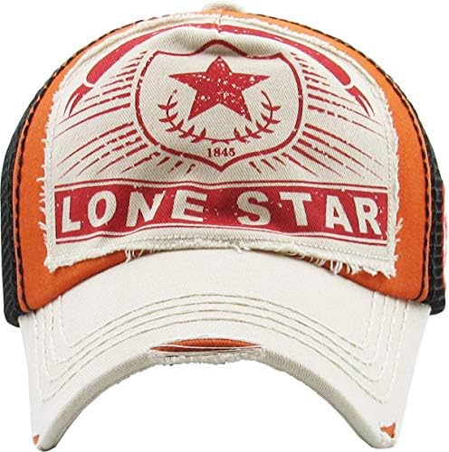 אוסף Lonestar Big T מערב דאלאס יוסטון כובעים וינטג 'בכובע בייסבול במצוקה כובע אבא מתכוונן