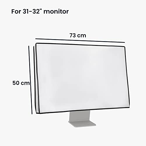 קווומוביל צג כיסוי תואם עם 31-32 צג-אבק כיסוי מחשב מסך מגן-לבן