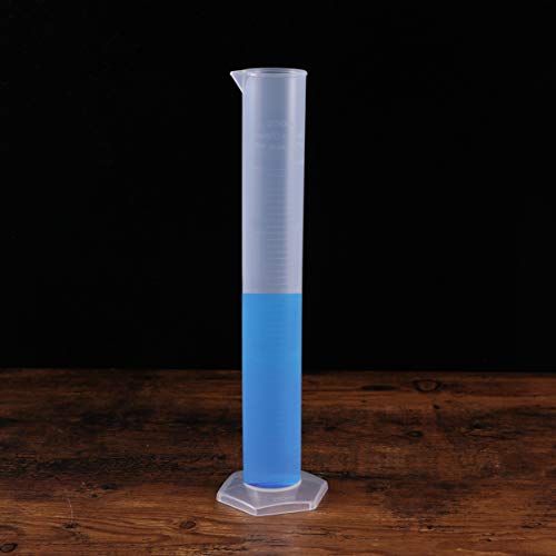 זכוכית כוסות מדידת צילינדר 250 מ ל פלסטיק בוגר צילינדר שקוף מדידת צילינדר סט מדע מדידת מבחנה