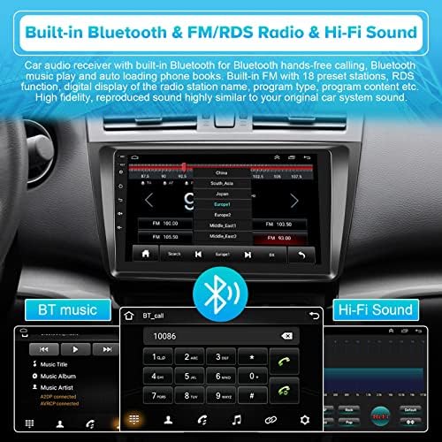 עבור 2007-2012 מאזדה 6 רדיו, רוינבו 2 + 32 גרם אנדרואיד אלחוטי רכב סטריאו לרכב עם אנדרואיד אוטומטי 9 מגע