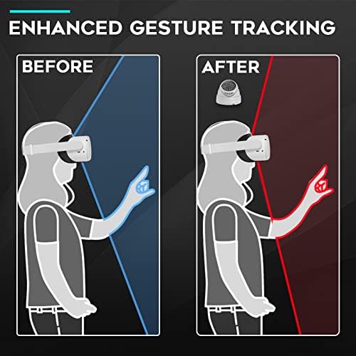 אורזרים IR Illuminator אור אינפרא אדום תואם ל- Quest 2, Quest, שיפור מעקב אחר הידיים הפרעות ללא