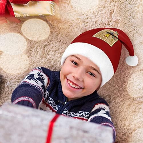 מצרי אלוהים אנוביס חג המולד כובע רך קטיפה סנטה כובע מצחיק כפה עבור חג המולד לשנה חדשה חגיגי מפלגה