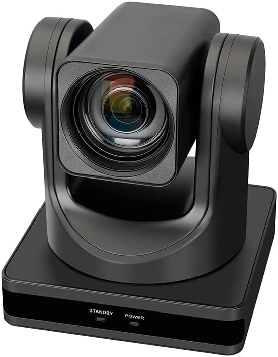 Adkido 12x PTZ NDI מצלמה זום אופטי 1080p עם USB 3.0 יציאות מצלמת סטרימינג בשידור חי לכנסייה,