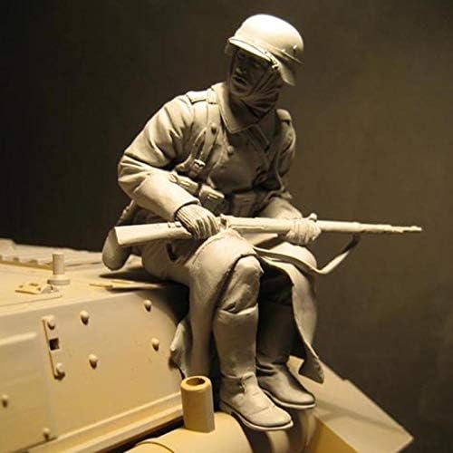 גודמואל 1/16 צבאי מלחמת נושאים מלחמת העולם השנייה משוריין טנק חייל שרף דגם ערכת / אינו מורכב וצבוע חייל למות