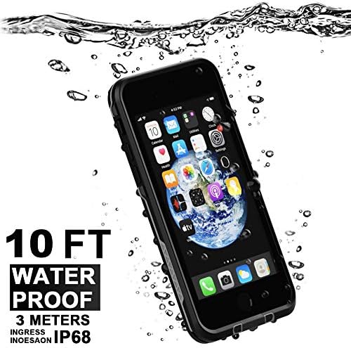 Diverbox iPhone SE 2020 מארז אטום למים אייפון 8 מארז אטום למים, אטום למים אטום למים IP68 מגן מסך מובנה