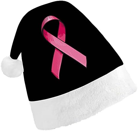 ורוד סאטן סרט שד סרטן חג המולד כובע לשנה חדשה חג מסיבת קוספליי