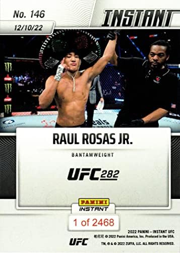 2022 Panini Instant UFC 146 Raul Rosas Jr. כרטיס טירון - רק 2,468 תוצרת!