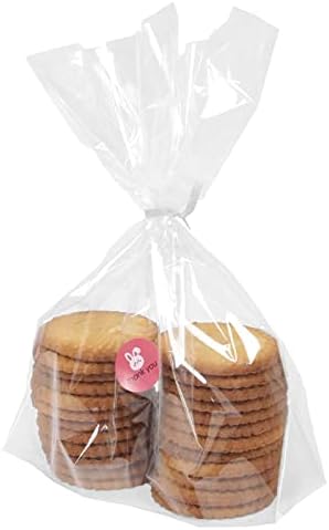 שקיות צלופן הוליהום 9 על 12 אינץ', שקיות שקופות למתנות שקיות פינוק שקיות עוגיות שקיות ממתקים, שקיות מתנה צלופן