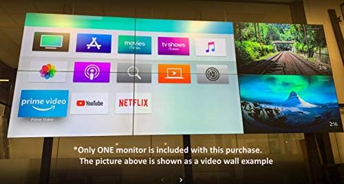 55 תצוגה של צג קיר וידאו - טלוויזיה לוחית אולטרה צרה 1.7 ממ טלוויזיה לבידור ופרסום - 1080p טלוויזיה מסחרית