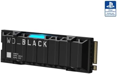 WD_BLACK 2TB SN850 NVME SSD עבור קונסולות PS5 כונן מצב מוצק עם Heatsink - Gen4 PCIE, M.2 2280, עד 7,000