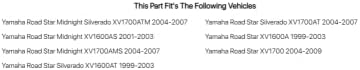 קליימר תיקון מדריכים עבור ימאהה כביש כוכב חצות החמישה עשר 1600 2001-2003