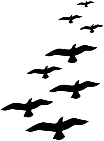 ציפורים מעופפות סטנסיל 5 4 3 & מגבר; גדלים שונים עמיד לשימוש חוזר עבור כרטיסי רעיונות קישוט הווה מתנה