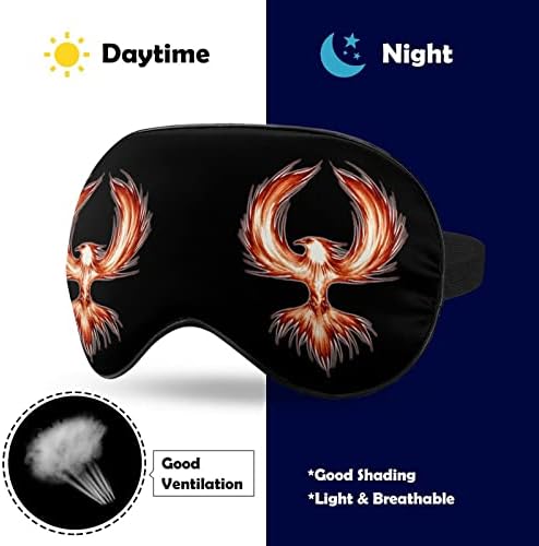 מסכת השינה המיתולוגית של פיניקס עמידה מכוסה מסכת עיניים רכה עם עיניים עם רצועה מתכווננת לגברים נשים