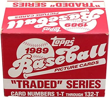 MLB 1989 סדרות סחר בייסבול Topps - סט של 132 קלפים