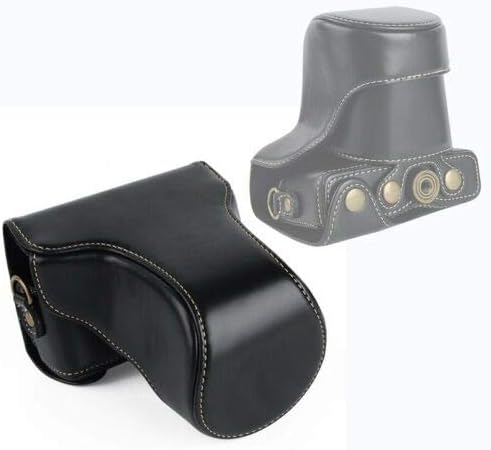מגן עור מפוצל מצלמה מקרה, תיק עבור קנון אוס מ10 18-55 ממ 15-45 ממ