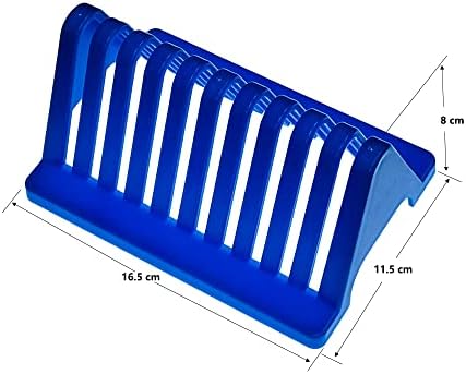 מעבדה אלקטרופורטי ג ' ל זכוכית מקלב מחזיק, כתום / כחול, חבילה של 2