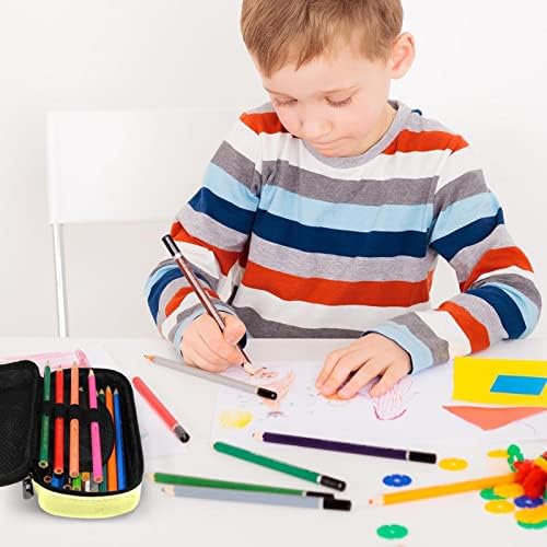 בית ספר מתעסק בקריקטורה קריקטורה אדומה עפרון עפרון עט צבעוני נערות ניידות בנות קוסמטיות מארגן שולחן