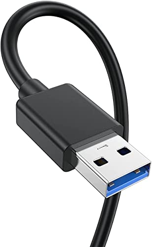כבל USB קצר 1.5 רגל 2 חבילה, 5 GBPs USB 3.0 כבל, USB זכר לזכר כבל כפול קצה כפול תואם למארזים