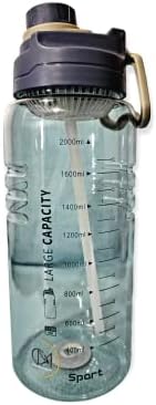 Cline Merchandising חצי ליטר/64 גרם בקבוק מים -בקבוק מים צלול עם קש קש -הוכחה -מסננת נמרצת -נמסר -כושר -אנדור