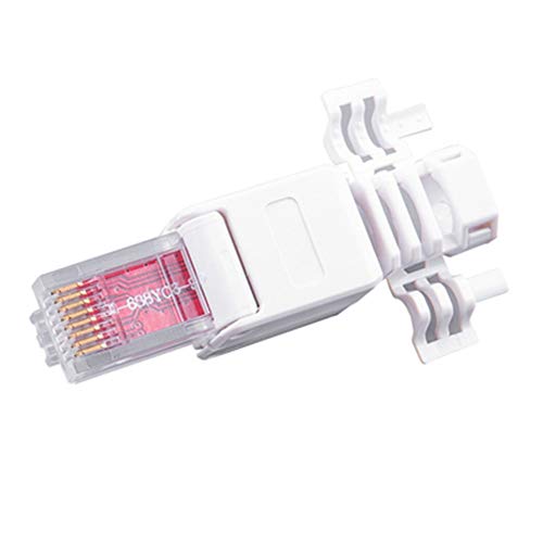 Lysee Plug ומחברים - Cat6a Cat6 Cat5e מחבר RJ45 Conector UTP Ethernet 8P8C כלי תקע חיבור בחינם