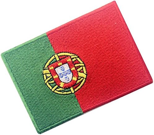 דגל פורטוגל סמל רקום ברזל פורטוגזי על תפירה על תיקון לאומי
