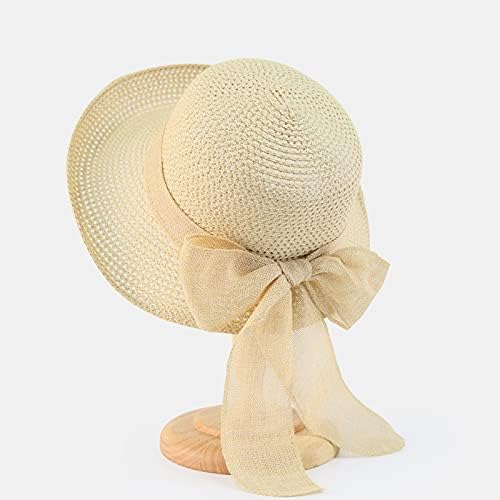 כובעי קש קיץ לנשים רחבים שוליים כובע שמש מתקפל בקיץ קטן חוף חוף חוף חוף כובעי בייסבול