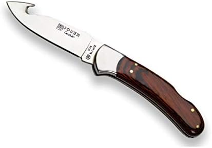 ג ' וקר הפשטת כיס מתקפל סכין קוקר מספר 50, עם ידית באדום סיבולת עץ, להב 3.54 סנטימטרים מובה, נירוסטה
