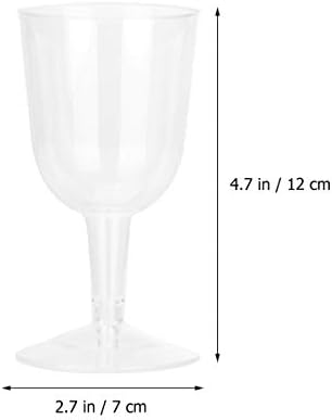 סטובוק פלסטיק שמפניה משקפיים 12 יחידות ברור פלסטיק יין זכוכית פלסטיק יין כוסות למסיבה לשימוש חוזר