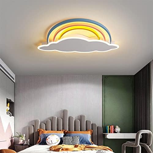 Rimoal Rainbow אורות תקרה מעוננים מצוירים LED מטאלי סומק-הרך מתקן תאורה מתקן מודרני מנורות תקרה יצירתיות תאורה